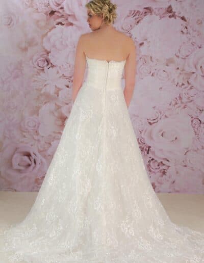 Victoria Kay strapless wedding gown