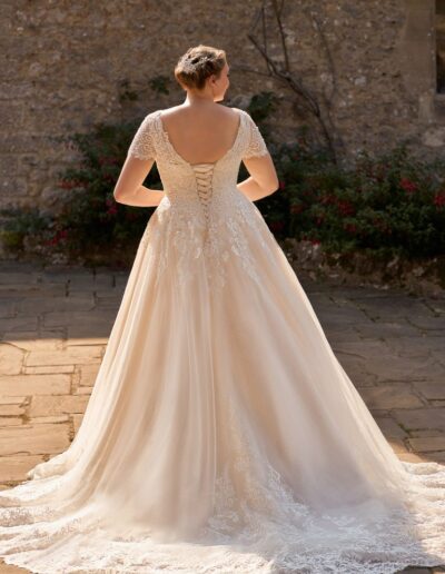 a-line wedding dress with sleeve
